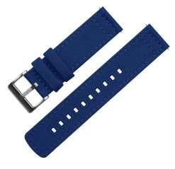Barton Watch Bands Gear Sport | Royal Blue Canvas -Barton Watch Bands Shop RoyalBlue TopViewSS c878dcaa fb80 45dc 9a11 9fa940f0c2f8