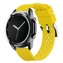 Barton Watch Bands Samsung Galaxy Watch3 | Tropical-Style 2.0 | Yellow -Barton Watch Bands Shop SAM TROP YELLOW BLK DT1 4