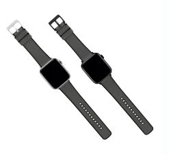 Barton Watch Bands Apple Watch | Smoke Grey Cordura Fabric And Silicone Hybrid -Barton Watch Bands Shop SmokeCorduraHybridAppleFlatlay