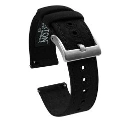 Barton Watch Bands Amazfit Bip | Black Canvas