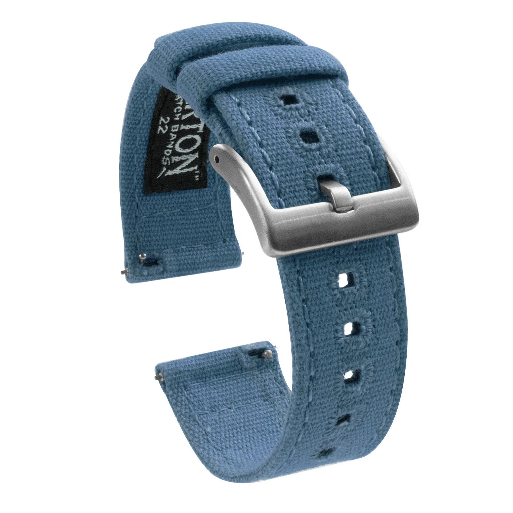 Barton Watch Bands Amazfit Bip | Nantucket Blue Canvas 3 Barton Watch Bands Amazfit Bip | Nantucket Blue Canvas