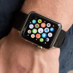 Barton Watch Bands Apple Watch | Black Canvas -Barton Watch Bands Shop apple watch black canvas apple watch bands barton watch bands 812505