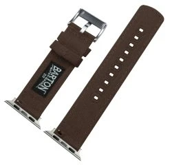 Barton Watch Bands Apple Watch | Chocolate Brown Canvas -Barton Watch Bands Shop apple watch chocolate brown canvas apple watch bands barton watch bands 879937