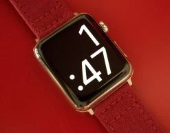 Barton Watch Bands Apple Watch | Crimson Red Canvas -Barton Watch Bands Shop apple watch crimson red canvas apple watch bands barton watch bands 449222