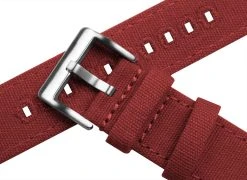 Barton Watch Bands Apple Watch | Crimson Red Canvas -Barton Watch Bands Shop apple watch crimson red canvas apple watch bands barton watch bands 915900
