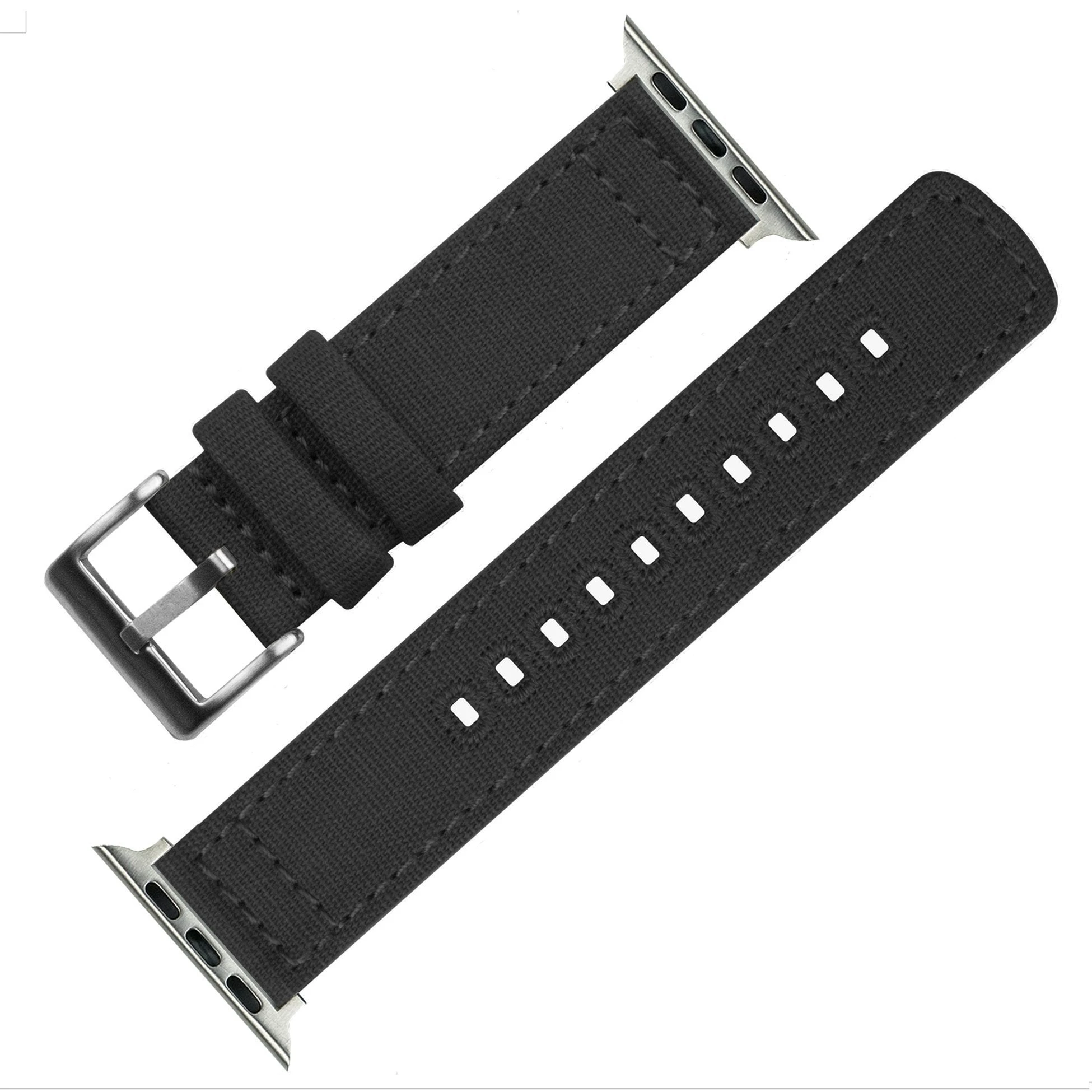 Barton Watch Bands Apple Watch | Smoke Grey Canvas 7 Barton Watch Bands Apple Watch | Smoke Grey Canvas - Image 5