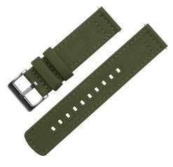 Barton Watch Bands Army Green | Crafted Canvas -Barton Watch Bands Shop army green crafted canvas canvas quick release barton watch bands 282469