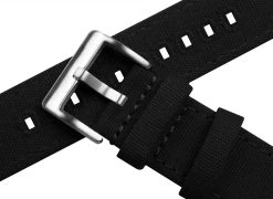 Barton Watch Bands Black | Crafted Canvas -Barton Watch Bands Shop black crafted canvas canvas quick release barton watch bands 578401