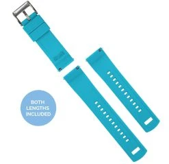 Barton Watch Bands Black Top / Aqua Blue Bottom | Elite Silicone -Barton Watch Bands Shop black top aqua blue bottom elite silicone elite silicone barton watch bands 249529