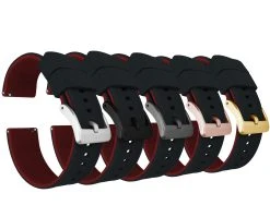 Barton Watch Bands Shop -Barton Watch Bands Shop black top crimson red bottom elite silicone elite silicone barton watch bands 393857