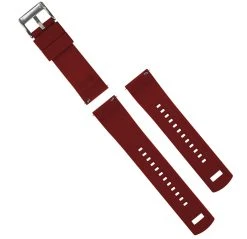 Barton Watch Bands Black Top / Crimson Red Bottom | Elite Silicone -Barton Watch Bands Shop black top crimson red bottom elite silicone elite silicone barton watch bands 512073