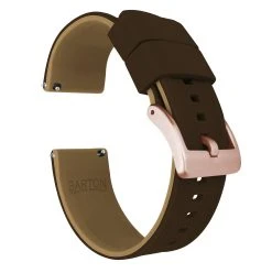 Barton Watch Bands Brown Top / Khaki Bottom | Elite Silicone -Barton Watch Bands Shop brown top khaki bottom elite silicone elite silicone barton watch bands 22mm rose gold 803770
