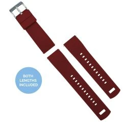 Barton Watch Bands Crimson Red | Elite Silicone -Barton Watch Bands Shop crimson red elite silicone elite silicone barton watch bands 451654