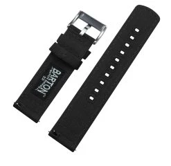 Barton Watch Bands Fossil Gen 5 | Black Canvas -Barton Watch Bands Shop fossil gen 5 black canvas fossil gen 5 barton watch bands 323625