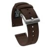 Barton Watch Bands Fossil Gen 5 | Chocolate Brown Canvas -Barton Watch Bands Shop fossil gen 5 chocolate brown canvas fossil gen 5 barton watch bands stainless steel 440718