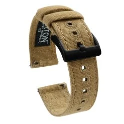 Barton Watch Bands Fossil Gen 5 | Khaki Canvas -Barton Watch Bands Shop fossil gen 5 khaki canvas fossil gen 5 barton watch bands black pvd 495392