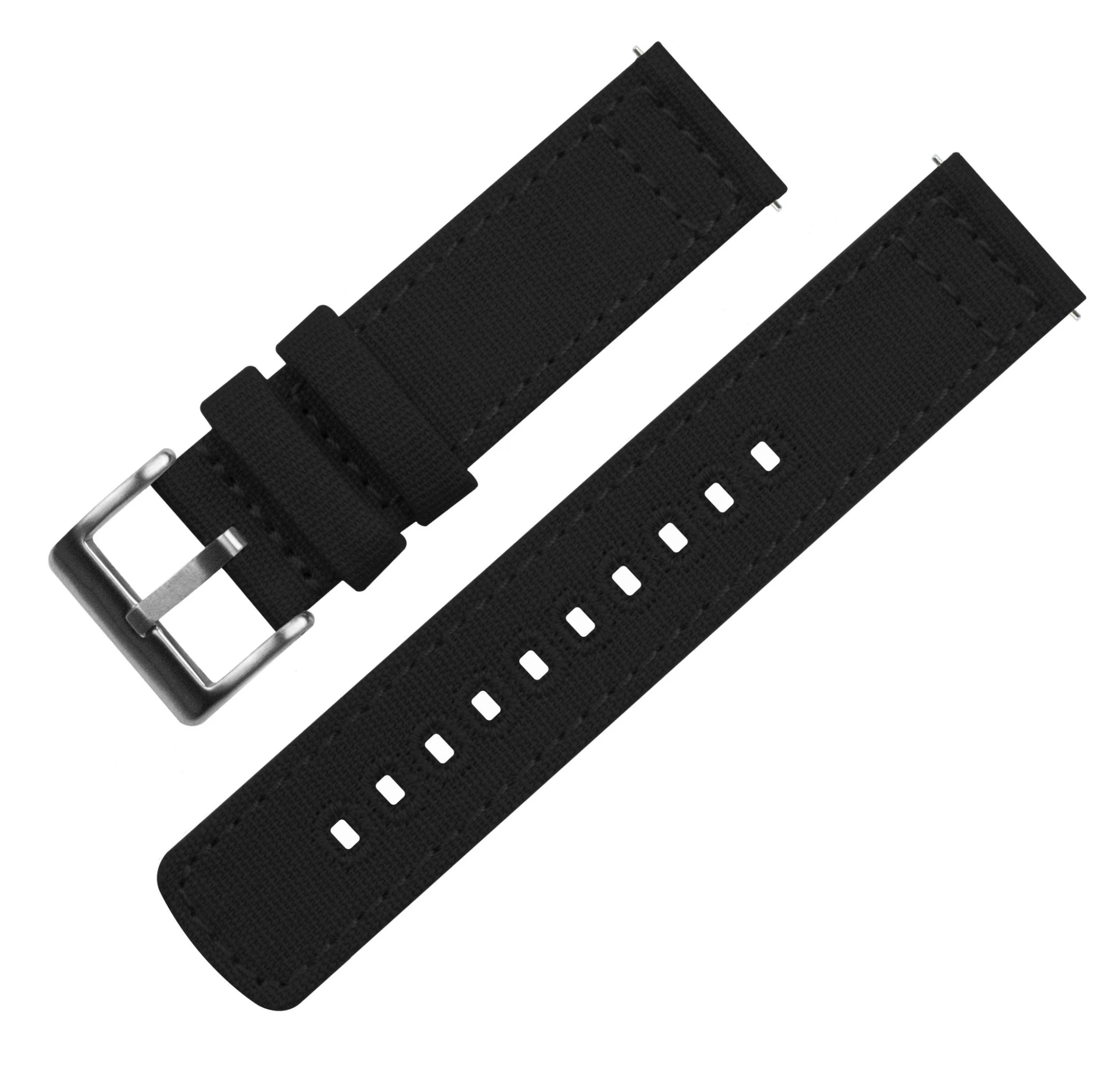 Barton Watch Bands Fossil Sport | Black Canvas 6 Barton Watch Bands Fossil Sport | Black Canvas - Image 4