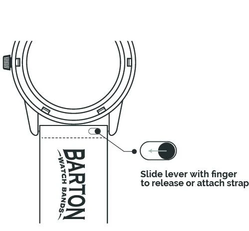 Barton Watch Bands Fossil Sport | Black Canvas 8 Barton Watch Bands Fossil Sport | Black Canvas - Image 6