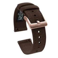 Barton Watch Bands Fossil Sport | Chocolate Brown Canvas -Barton Watch Bands Shop fossil sport chocolate brown canvas fossil sport barton watch bands 41mm fossil sport rose gold 812586