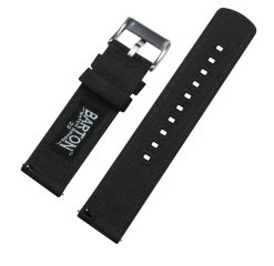Barton Watch Bands Gear S2 Classic | Black Canvas -Barton Watch Bands Shop gear s2 classic black canvas gear s2 classic watch band barton watch bands 113201