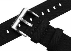 Barton Watch Bands Gear S3 Classic & Frontier | Black Canvas -Barton Watch Bands Shop gear s3 classic frontier black canvas gear s3 watch band barton watch bands 207340