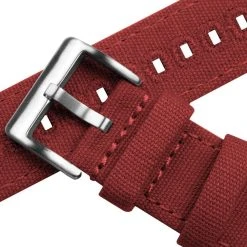 Barton Watch Bands Gear S3 Classic & Frontier | Crimson Red Canvas -Barton Watch Bands Shop gear s3 classic frontier crimson red canvas gear s3 watch band barton watch bands 101460