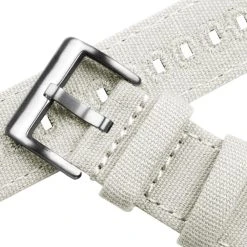 Barton Watch Bands Gear S3 Classic & Frontier | Linen White Canvas -Barton Watch Bands Shop gear s3 classic frontier linen white canvas gear s3 watch band barton watch bands 747408