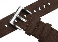 Barton Watch Bands Gear Sport | Chocolate Brown Canvas -Barton Watch Bands Shop gear sport chocolate brown canvas gear sport watch band barton watch bands 318516