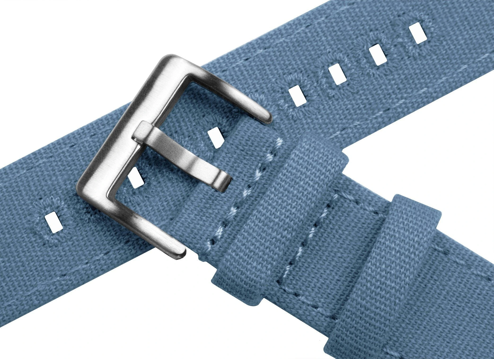 Barton Watch Bands Gear Sport | Nantucket Blue Canvas 7 Barton Watch Bands Gear Sport | Nantucket Blue Canvas - Image 5