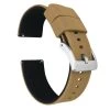 Barton Watch Bands Khaki Tan Top / Black Bottom | Elite Silicone -Barton Watch Bands Shop khaki tan top black bottom elite silicone elite silicone barton watch bands 22mm stainless steel 704451