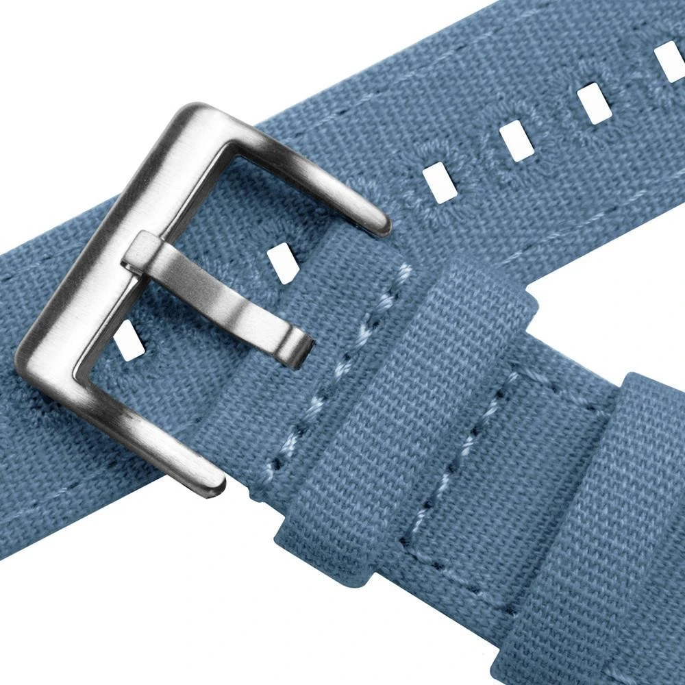 Barton Watch Bands Pebble Smart Watches | Nantucket Blue Canvas 6 Barton Watch Bands Pebble Smart Watches | Nantucket Blue Canvas - Image 4