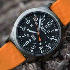 Barton Watch Bands Pumpkin Orange Top / Black Bottom | Elite Silicone -Barton Watch Bands Shop pumpkin orange top black bottom elite silicone elite silicone barton watch bands 151529