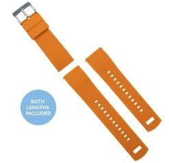 Barton Watch Bands Pumpkin Orange Top / Black Bottom | Elite Silicone -Barton Watch Bands Shop pumpkin orange top black bottom elite silicone elite silicone barton watch bands 290246