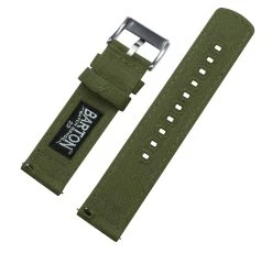 Barton Watch Bands Samsung Galaxy Watch Active | Army Green Canvas -Barton Watch Bands Shop samsung galaxy watch active army green canvas samsung galaxy watch active barton watch bands 521384