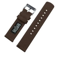 Barton Watch Bands Samsung Galaxy Watch Active | Chocolate Brown Canvas -Barton Watch Bands Shop samsung galaxy watch active chocolate brown canvas samsung galaxy watch active barton watch bands 109687