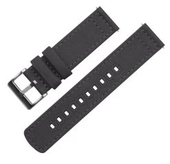 Barton Watch Bands Smoke Grey | Crafted Canvas -Barton Watch Bands Shop smoke grey crafted canvas canvas quick release barton watch bands 292049