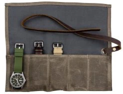 Barton Watch Bands Watch Roll | Waxed Canvas