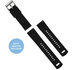 Barton Watch Bands White Top / Black Bottom | Elite Silicone -Barton Watch Bands Shop white top black bottom elite silicone elite silicone barton watch bands 370830