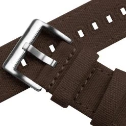 Barton Watch Bands Withings Nokia Activité  And Steel HR | Chocolate Brown Canvas -Barton Watch Bands Shop withings nokia activite and steel hr chocolate brown canvas withings watch band barton watch bands 311220