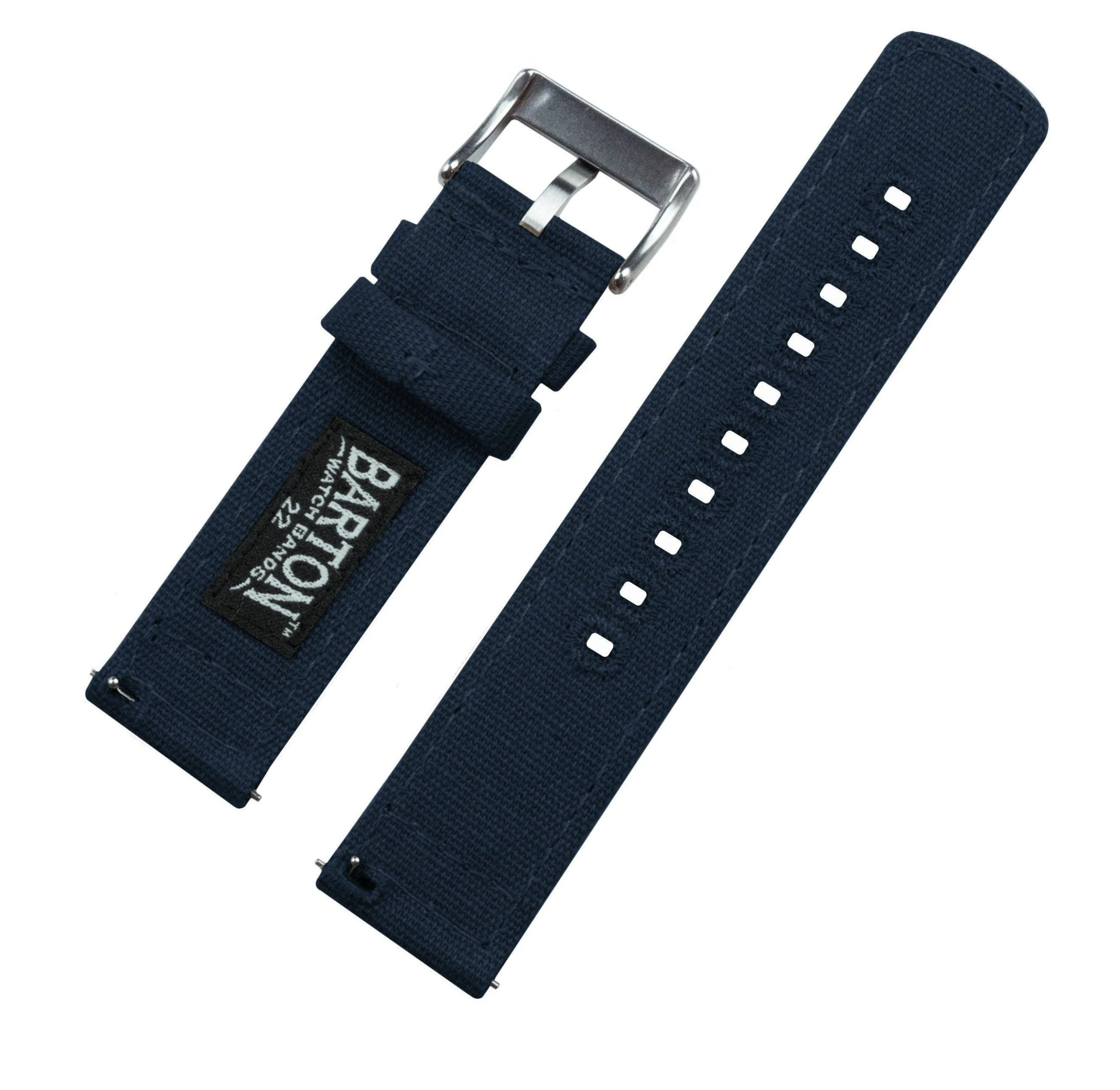 Barton Watch Bands Withings Nokia Activité And Steel HR | Navy Blue Canvas 4 Barton Watch Bands Withings Nokia Activité And Steel HR | Navy Blue Canvas - Image 2
